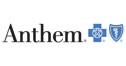 The image shows the logo of Anthem, Inc., with the word 