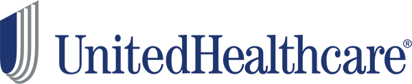 The image shows the logo of UnitedHealthcare with a stylized 