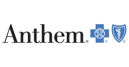 The image shows the logo of Anthem, Inc., with the word 